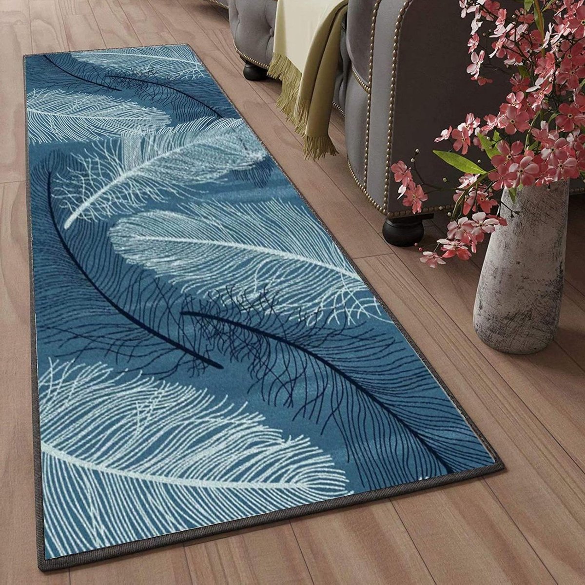 Deurmat Lang - Loper Tapijt - Voordeur Ontvangen - Antislip Achterkant - 80x140 cm - Geome