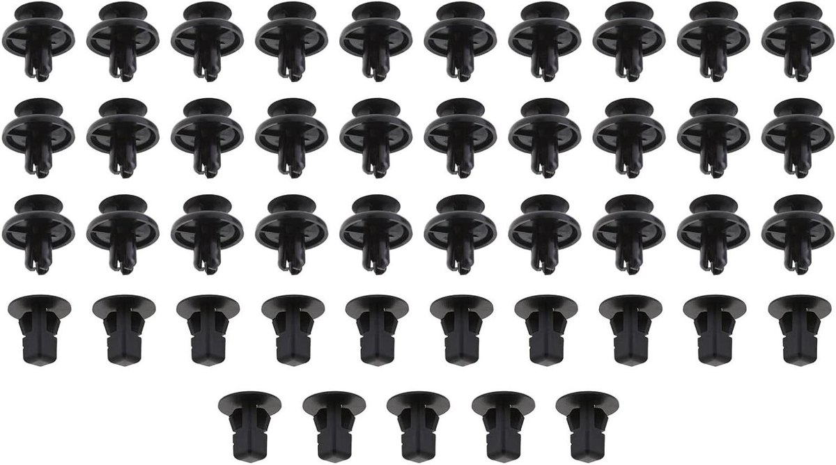 Auto Clips - Bevestigingsclips Set - Auto Reparatie - Hoge Kwaliteit Plastic - 45 Stuks - Zwart