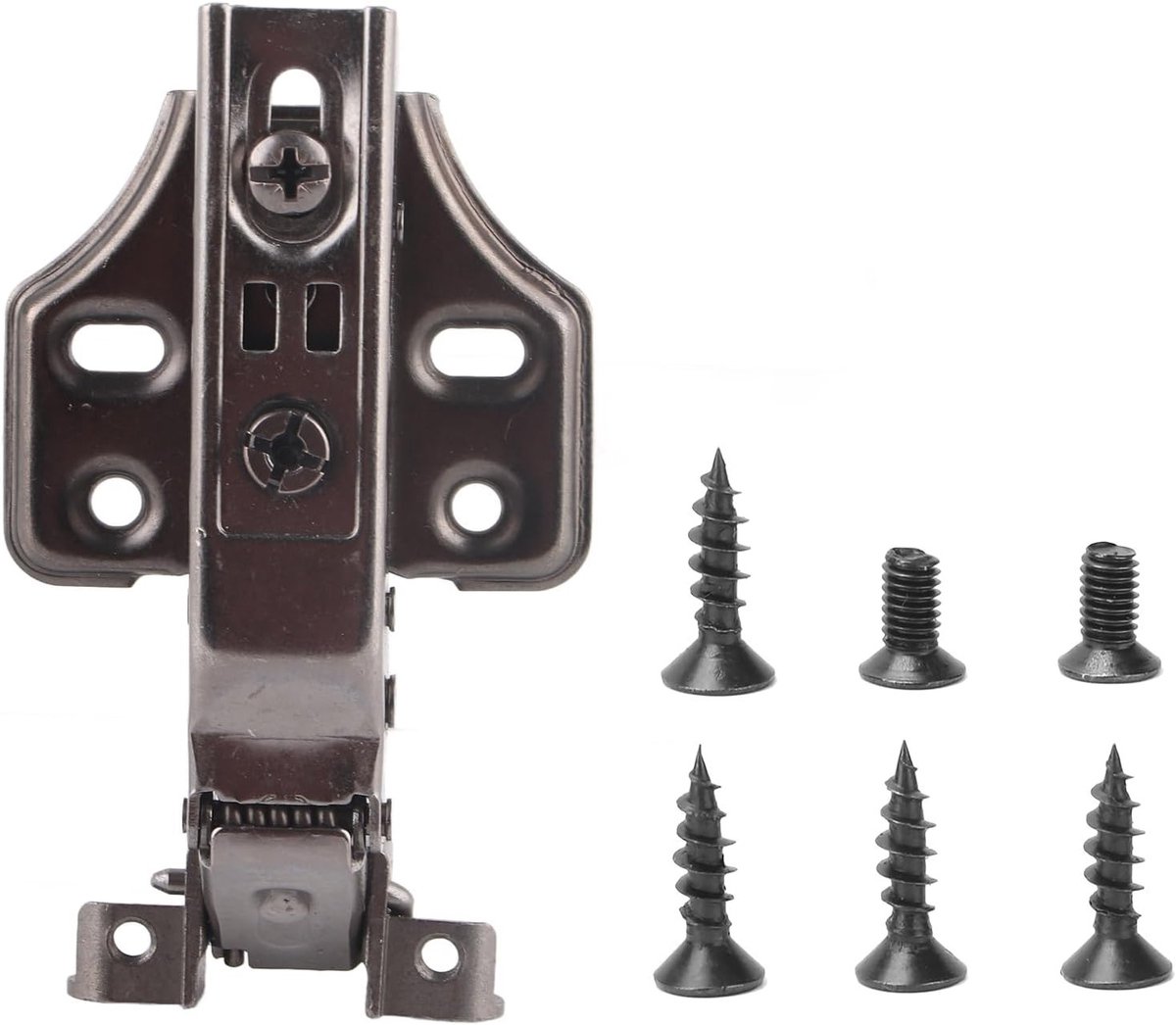 Hydraulische Soft Close Keuken Kastdeuren Scharnieren, Stil Aluminium Scharnieren voor Inbouwkasten met Montage Schroeven