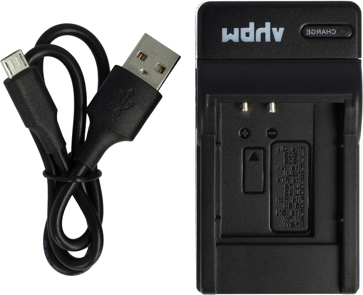 USB Oplaadkabel - Dictafoon Lader - Apparaat Opladen - Micro USB Connector - 40 cm - Zwart