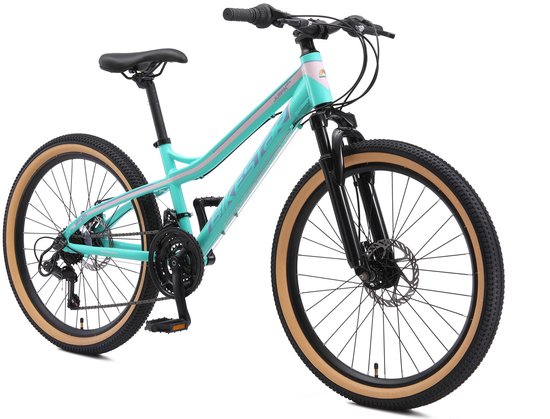 Bikestar hardtail MTB 21speed 24inch turquoise/wit van Bikestar — afbeelding 4