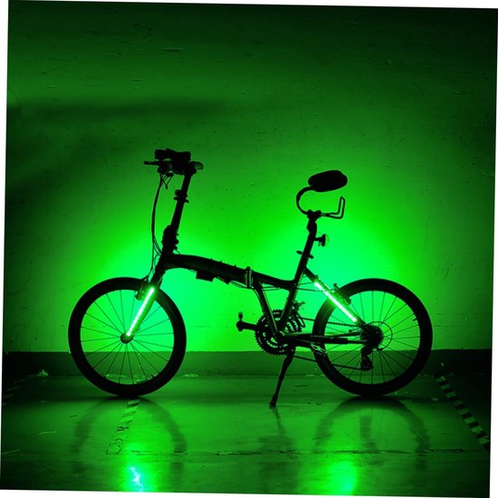 Fietsverlichting Set - Wieldecoratie Lampjes - Fiets Versieren - Meerdere Kleurstanden - 8 x 6 x 3.8 cm - Multicolor — afbeelding 3
