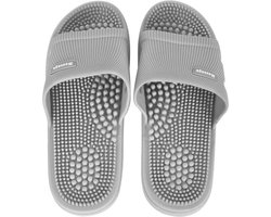 slippers - Massageslippers Schoenen Sandalen voor Mannen Vrouwen - Voetmassage voor Plantaire Fasciitis - Acupressuur - Douche & Huisslippers (Grijs - 42/43)