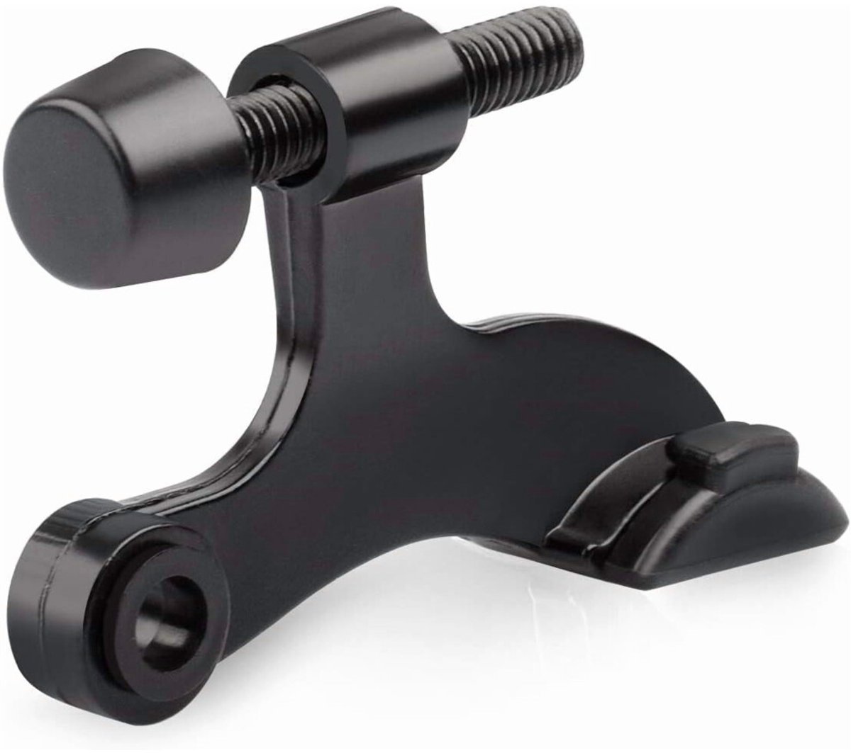 Zwarte deurstopper met scharnierpen (2 stuks)