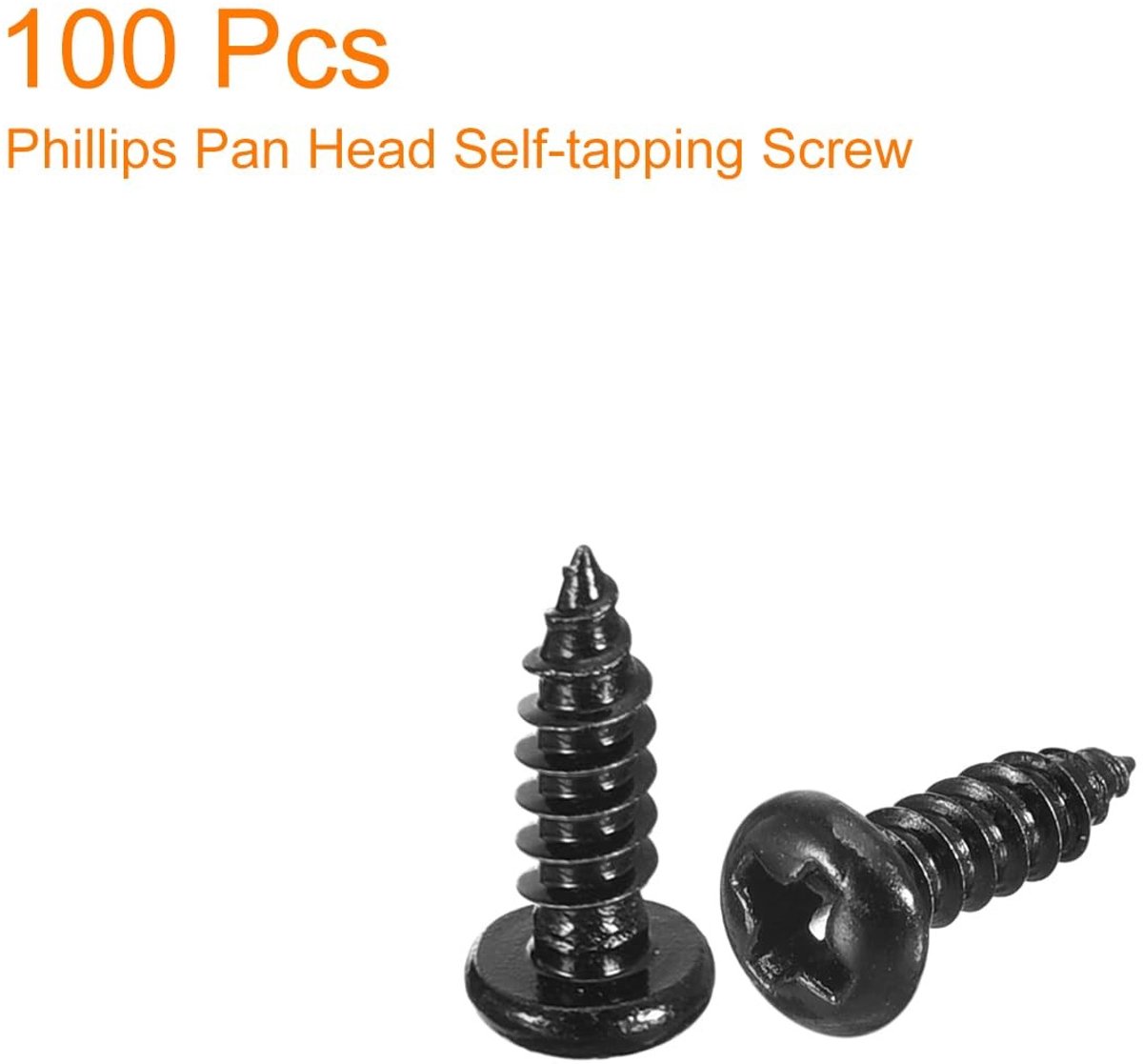 Dailygoods- Zelftappende Schroeven 3 mm x 10 mm - 100 Stuks - Ronde Kop - Roestvrij Staal - Corrosiebestendig - Duurzaam