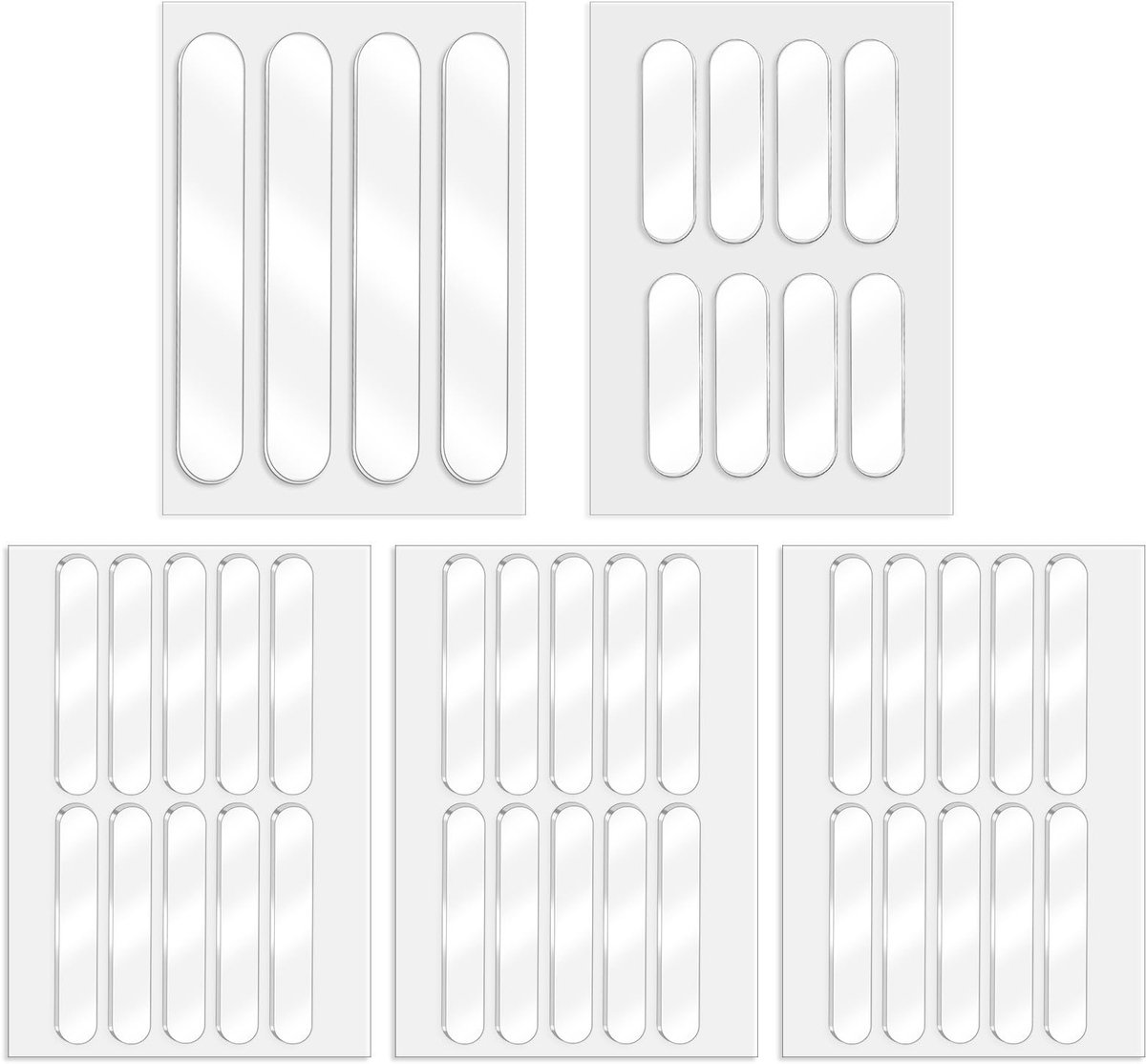 Dailygoods- Meubelbumpers 42 Stuks - Siliconen Beschermbuffers - Zelfklevende Pads - Geluidsdemping - Transparant - Voor Deuren/Kasten - Meubelbescherming