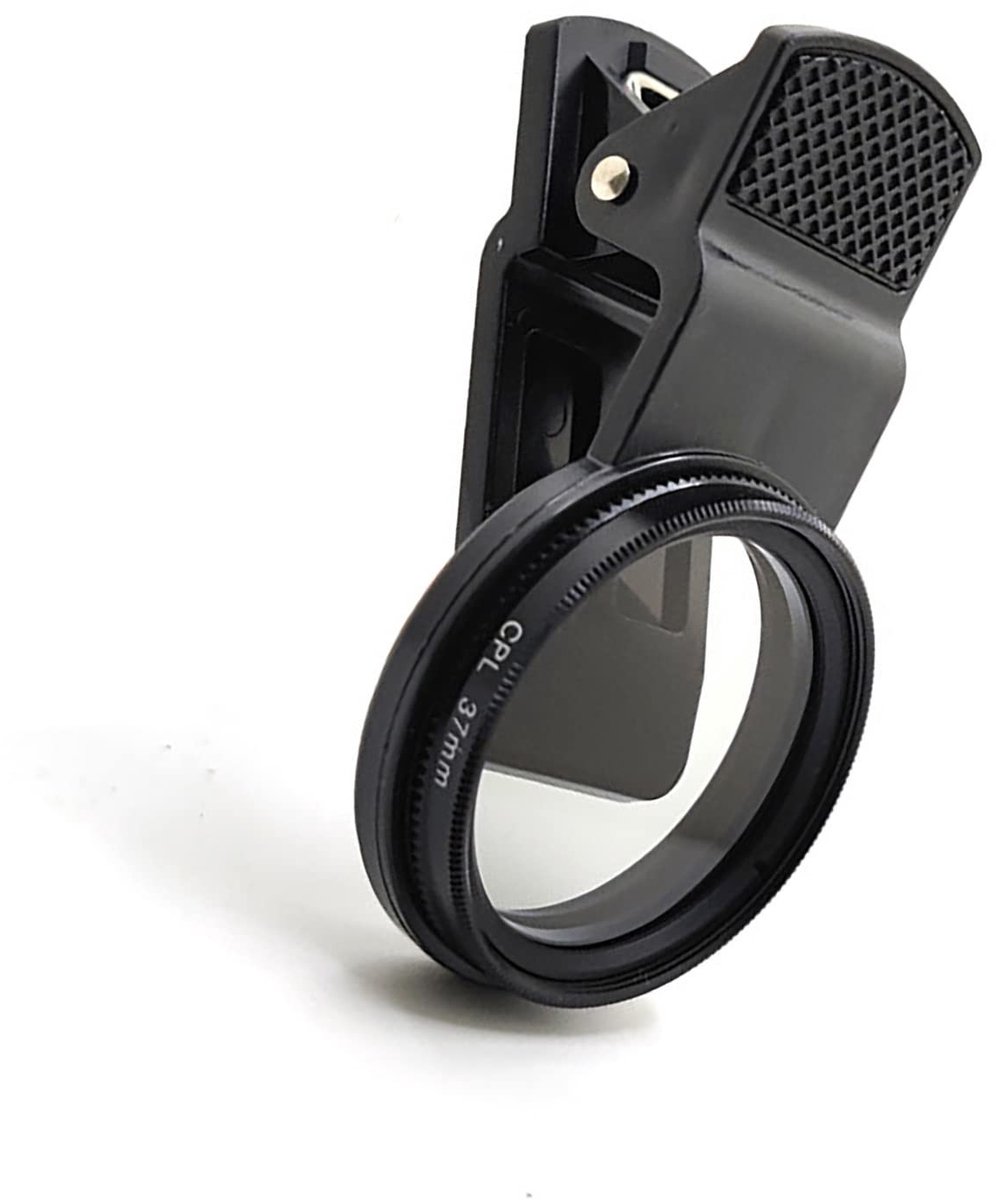 Dailygoods- Polarisatiefilter 37 mm - Duurzaam Ontwerp - Clip-on Bevestiging - Voor Buitenfotografie - Metalen Clip - Lichtgewicht en Schokbestendig - Camera Filter
