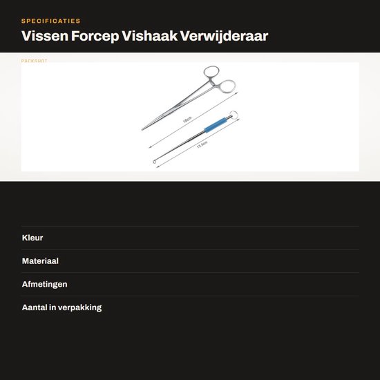 Store_8 - Vissen Forcep - Vishaak Verwijderaar - Roestvrij staal - Handig Ontwerp - Onthaken Vis - Vissen Gereedschap - Geschikt voor Karper & Snoek van Merkloos — afbeelding 3