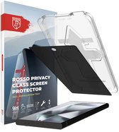 Rosso Privacy Screen Protector Geschikt voor Samsung Galaxy S24 Ultra - 9H Gehard Glas - Met Installatietray - Case Friendly Tempered Glass - Anti Spy - Eenvoudige Installatie
