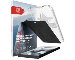 Rosso Privacy Screen Protector Geschikt voor Samsung Galaxy S24 Ultra - 9H Gehard Glas - Met Installatietray - Case Friendly Tempered Glass - Anti Spy - Eenvoudige Installatie