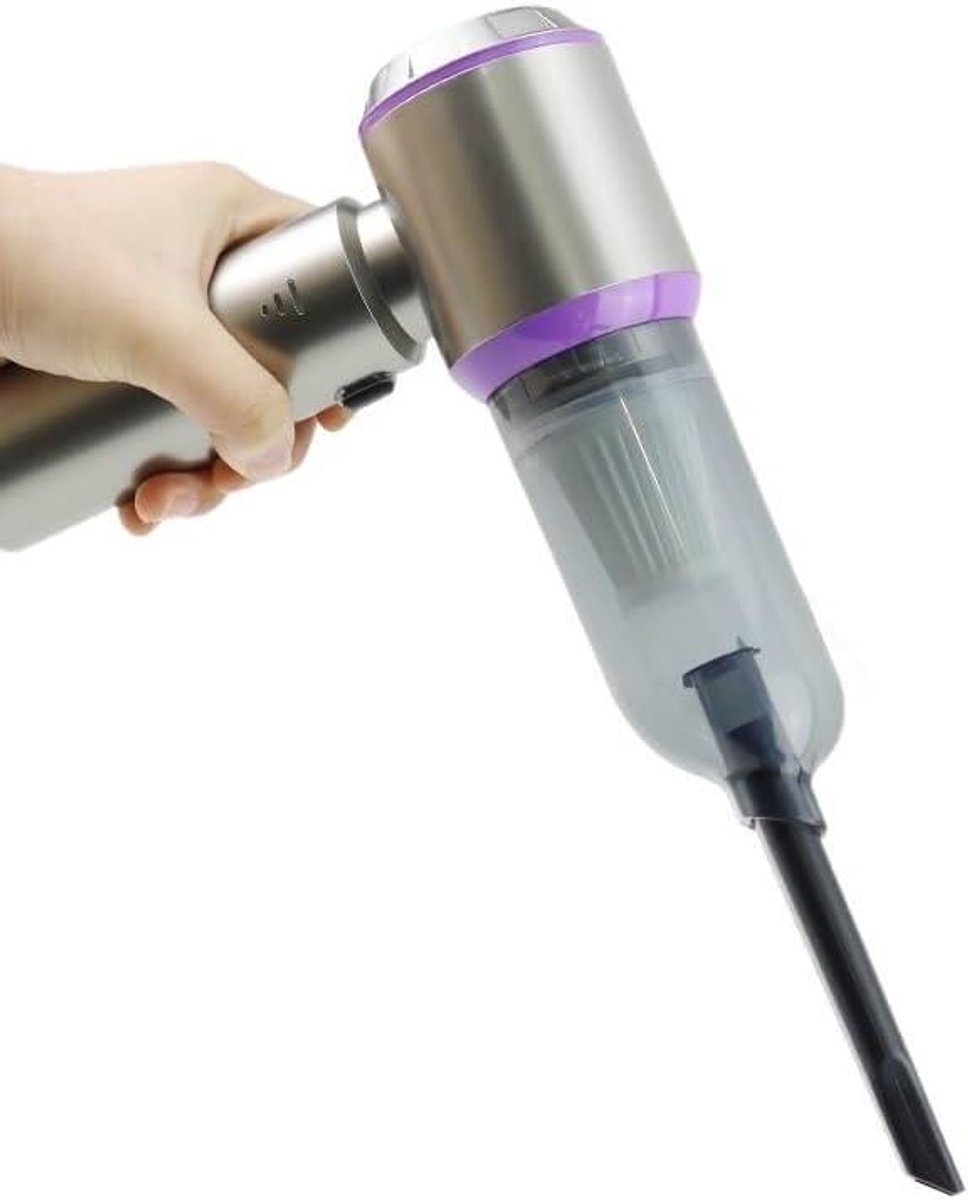 Draadloze Stofzuiger - Handstofzuiger Krachtig - Auto en Huis - Sterke Zuigkracht 11000Pa - 500 Gram Capaciteit - One Color