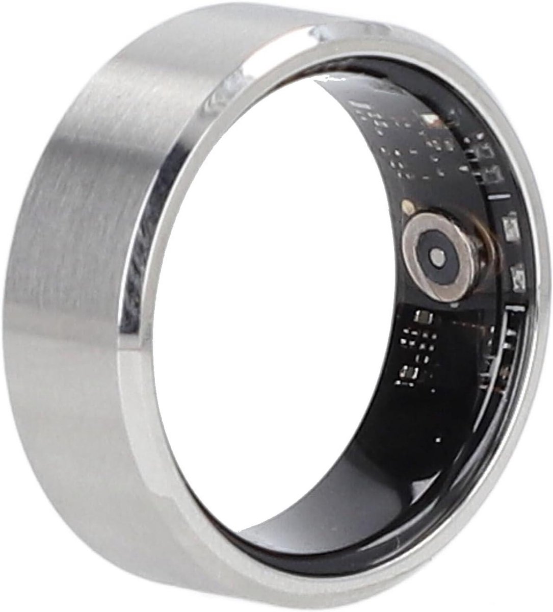 Slimme Gezondheidsring - Activity Tracker - Gezondheid Monitoren - 5-7 Dagen Batterij - 50M Waterdicht - Zilver