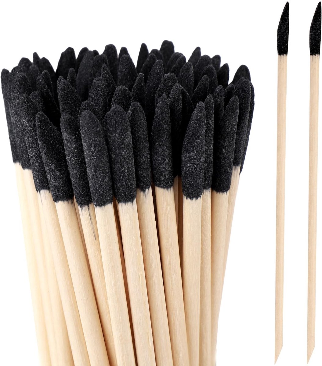 Dailygoods- Schuurstokken 50st - Fijne Detaillering - Afgeschuinde Polijststokken - 280 Korrel - Houtbewerking - 13,7 cm Lengte - Schuurstaaf