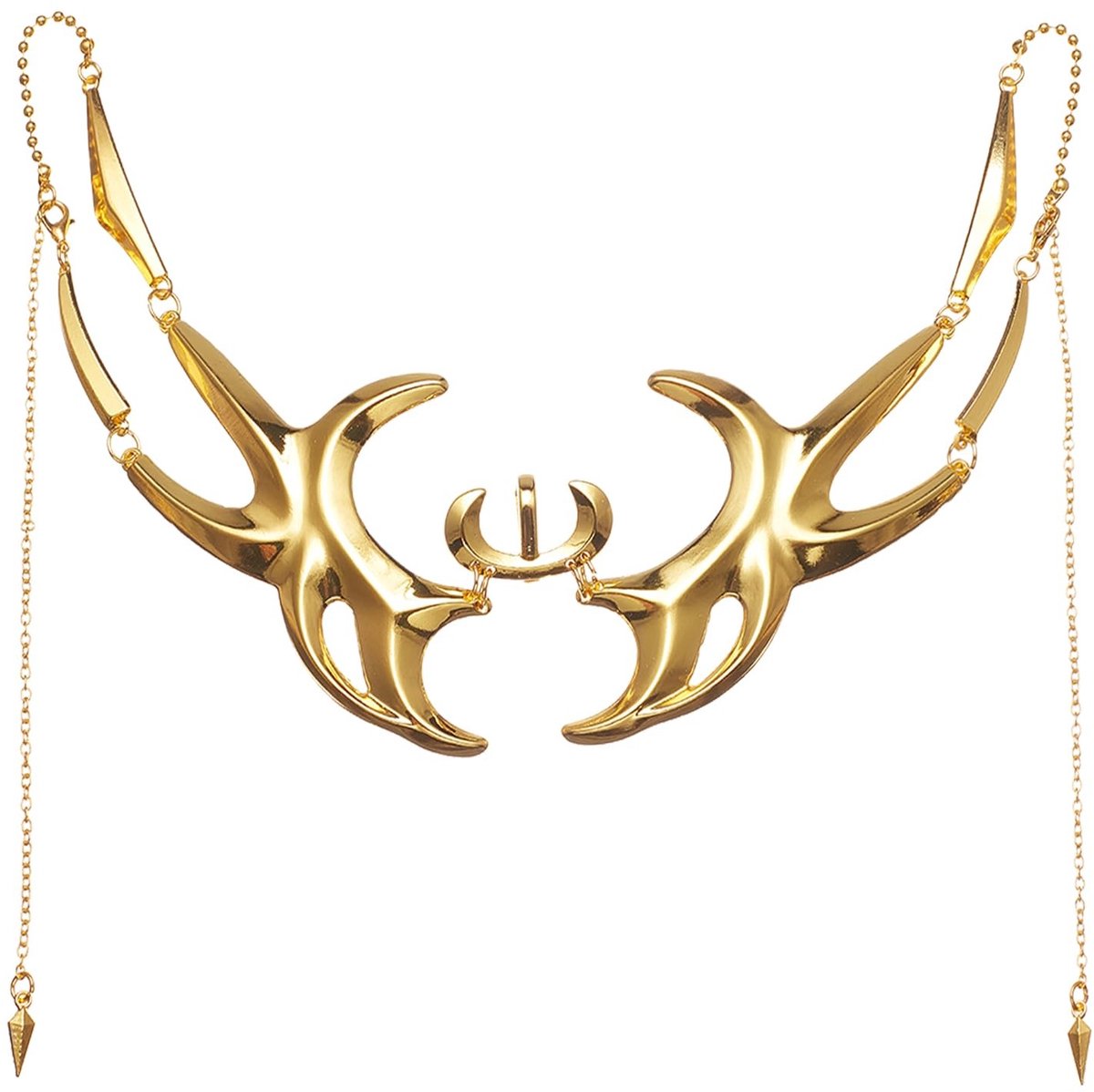 Dailygoods- Masker Goud - Cyber Punk Maskerade - Multisize - Legering - Lichtgewicht - Creatieve Stijl - Feestmasker