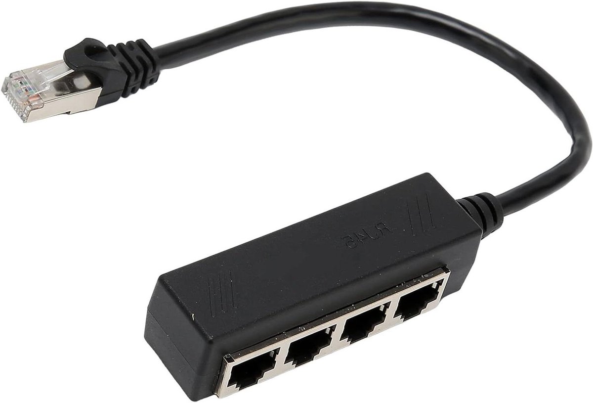 RJ45 Ethernet Splitter Kabel 1 Mannelijk naar 4 Vrouwelijk voor Cat5 Cat5e Cat6 Cat7