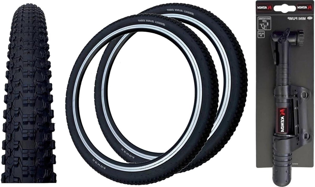 Mountainbike Banden - Fietsbanden Kinderbanden - Allround Fietsen - Veel Grip - 24 x 1.50 - Zwart