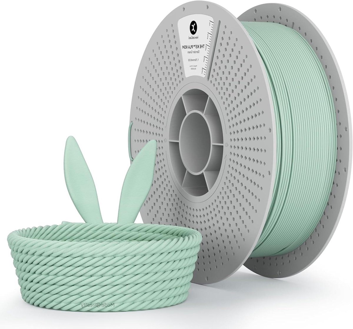PLA Filament - 3D Print Materiaal - Decoratieve Prints Maken - Mat Oppervlak - 175 mm - Mintgroen