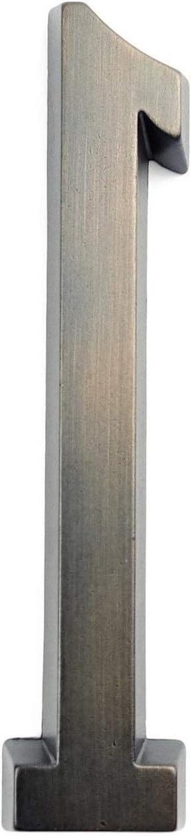 Huisnummer Plaat - Deurnummer Zelfklevend - Adres Aanduiding - Moderne Spiegelafwerking - 101 mm Hoog - Brons