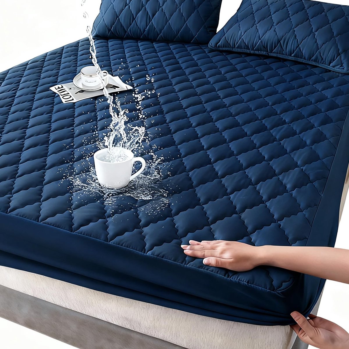 Dailygoods- Matrasbeschermer 180 x 200 cm - Waterdicht - Ademend - Antislip - Vlekbestendig - Sterke vochtbescherming - Hoeslaken