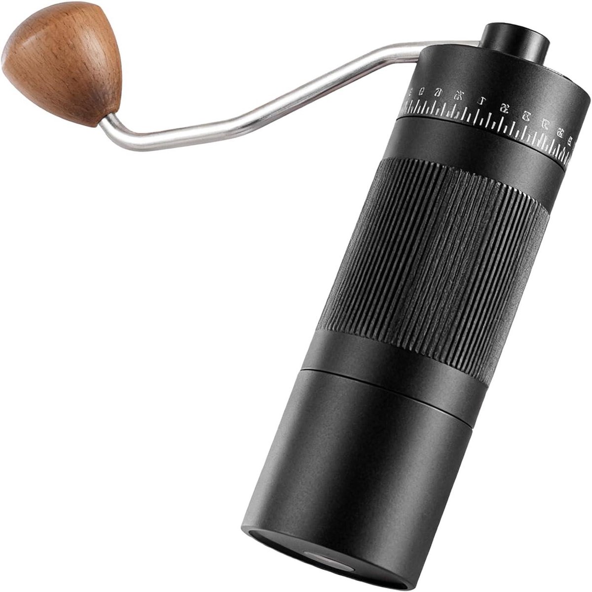 Handmatige Koffiemolen Koffie Molen Verse Koffie Zetten 55 Maalinstellingen 22 Gram Capaciteit Zwart