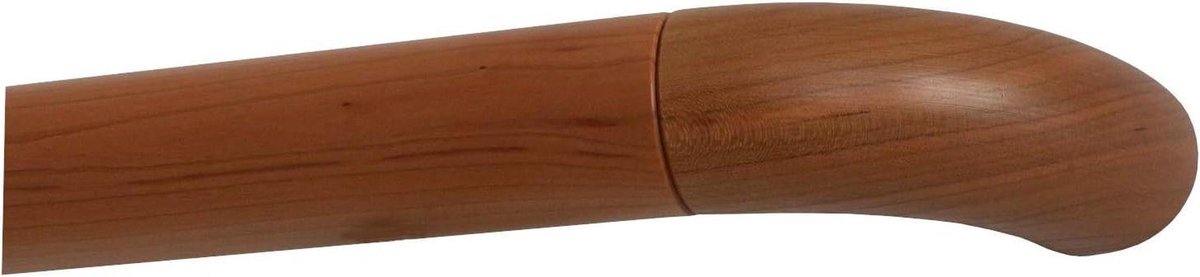 Houten trapleuning - Ronde leuning - Veilig traplopen - Montageklaar gelakt - 30 cm - Kersenhout