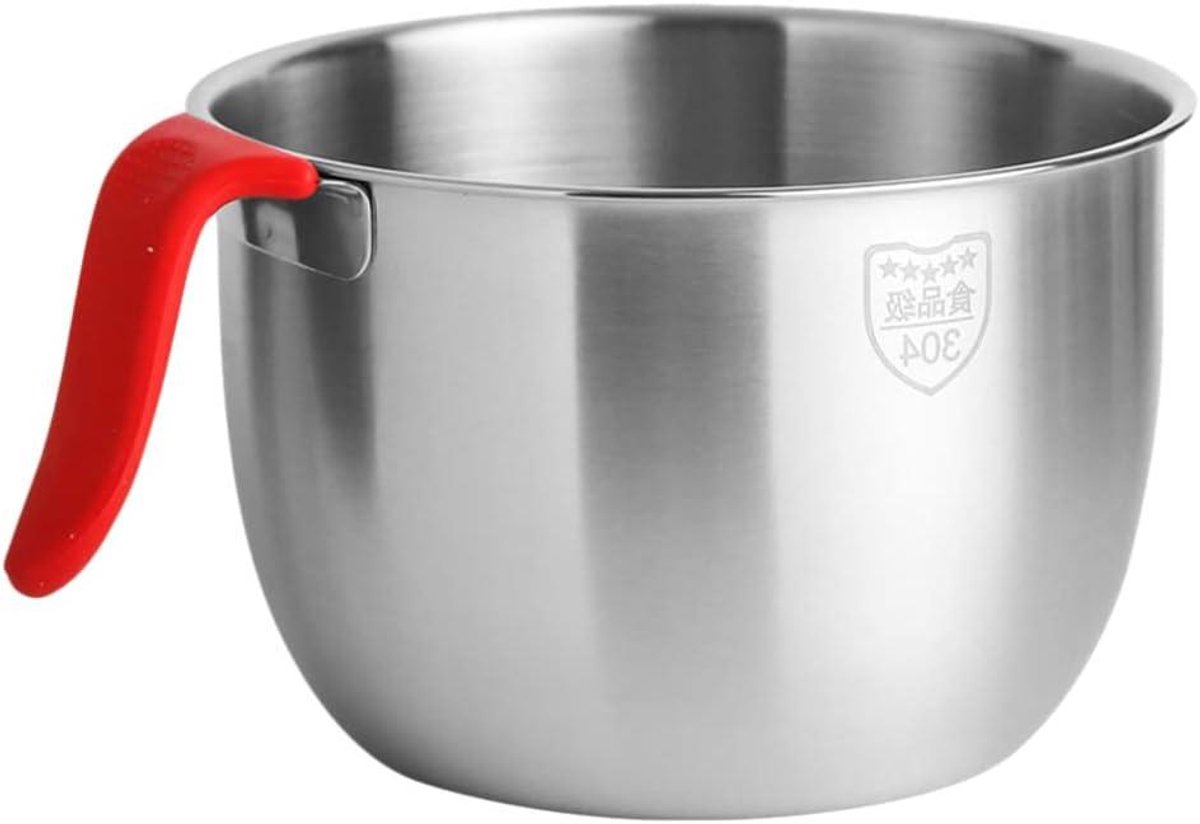 Roestvrijstalen Mengkom - Beslagkom Keuken - Koken Bakken Prep - Koelkast Vriezerbestendig - 19 Liter - Zilver