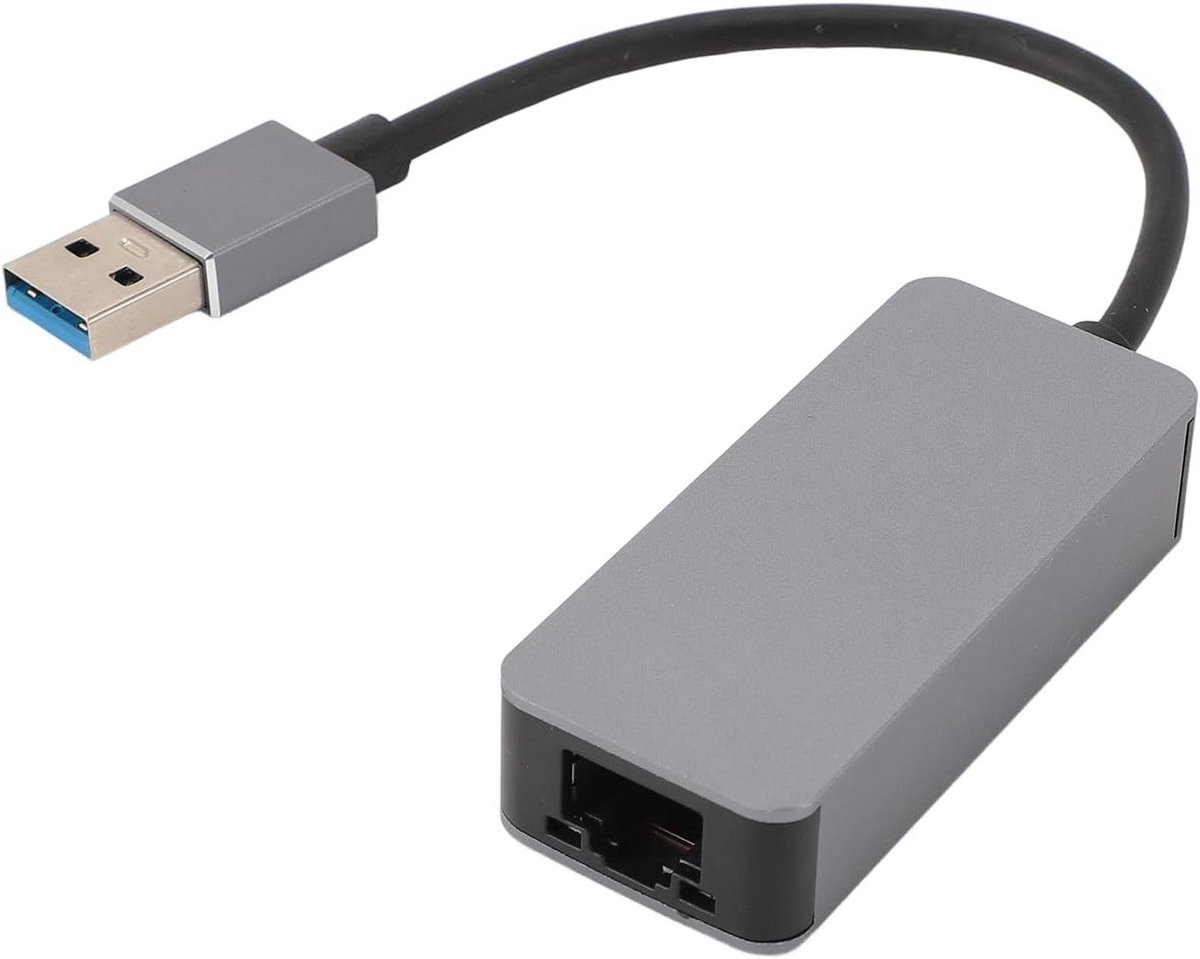 Netwerkadapter - Ethernet LAN - Snelle Internet Verbinding - 2500 Mbps Snelheid - USB 3.0 - Zilver