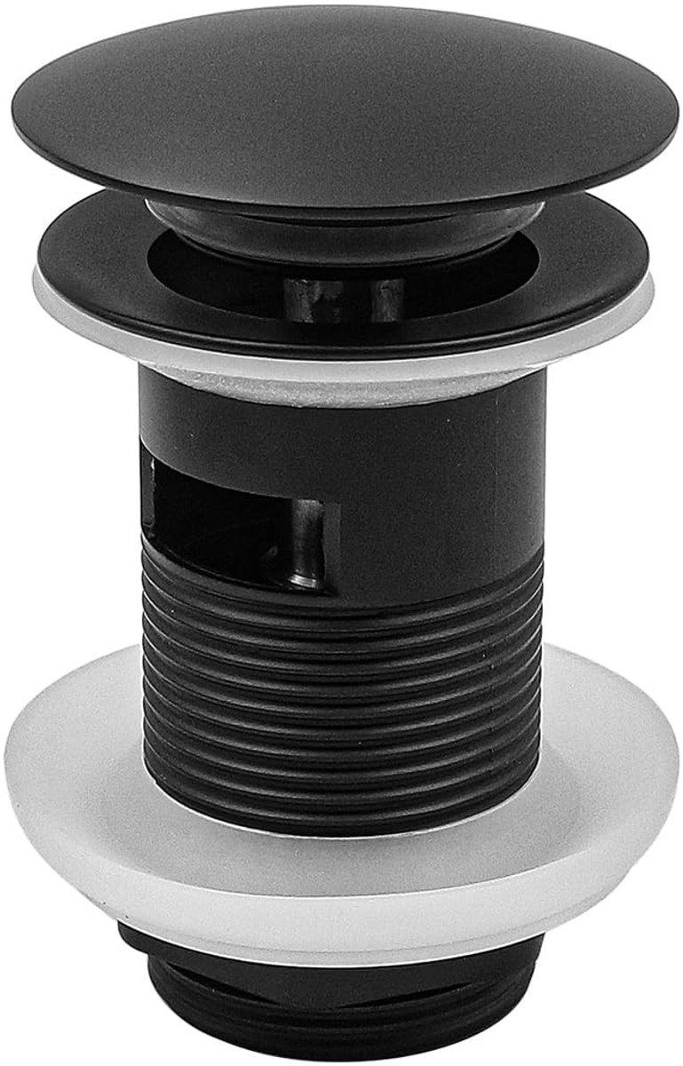 Dailygoods- Afvalplug Hoogwaardige Zinklegering - Afvoerstop - Korfplug - Antivervuilingsscherm - Pop Up - 102 mm Hoogte - Afvoerplug