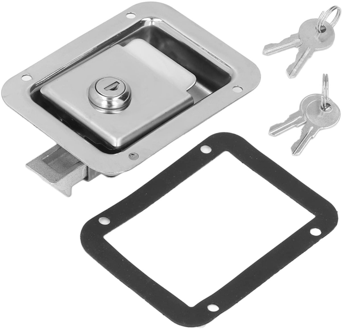 Dailygoods- Deurklink Roestvrij Staal - Deurklink Vergrendeling - Deurklink Bescherming - Deurklink met Schild - Deurklink met Rozet - Weerbestendig Ontwerp