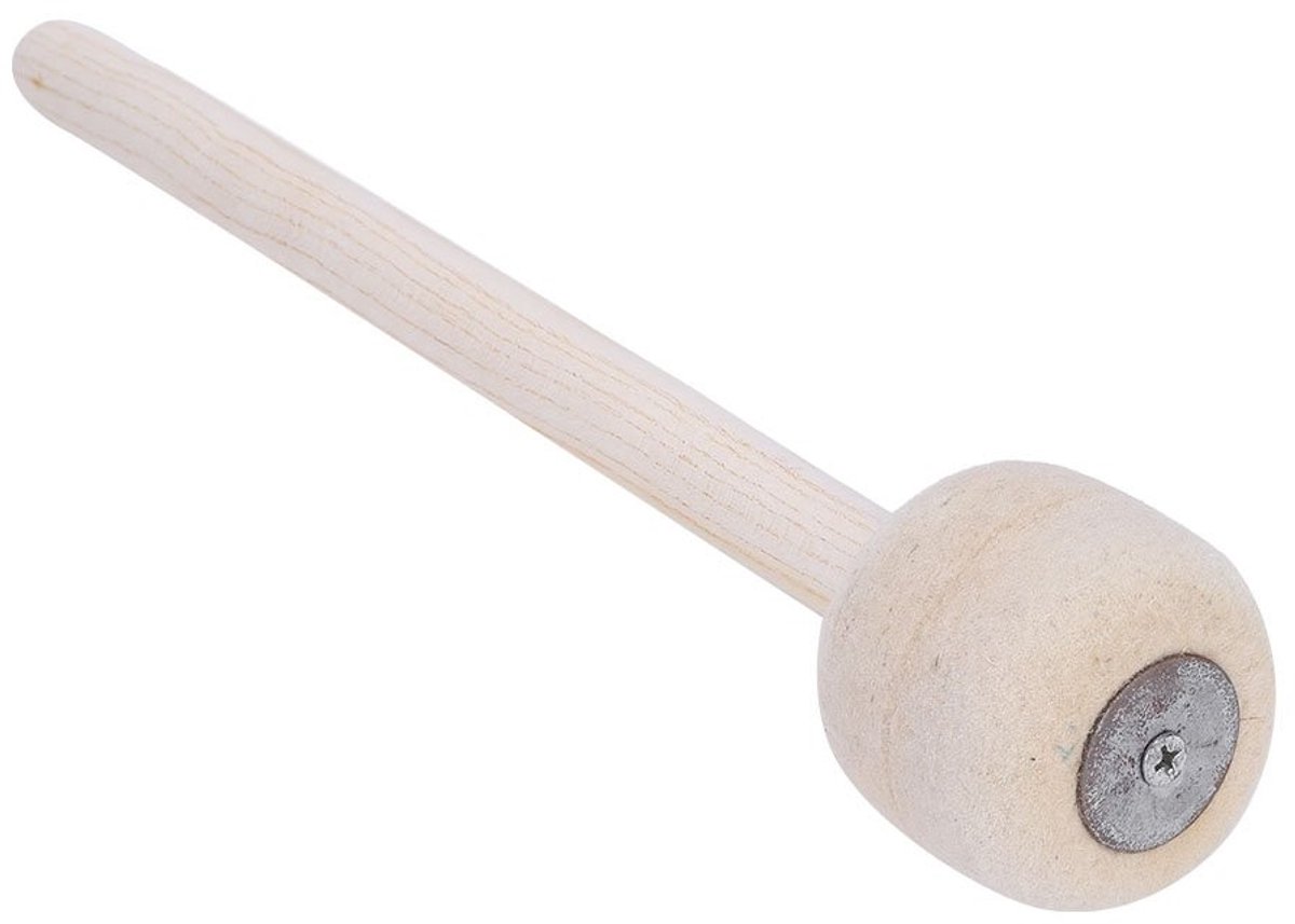 Dailygoods- Basdrum Hamer Duurzaam - Antislip/Hout - Lichtgewicht/Draagbaar - Professioneel/Student - Zachte Kern van Vilt - Stevig en Anti-Vervormen - Drumstick