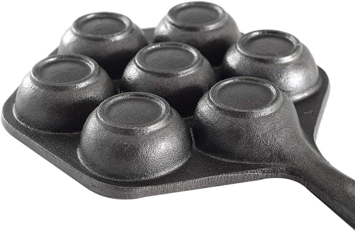 Gevulde Pannenkoekenpan Aebleskiver pan Munk pan Klassieke Deense Pannenkoeken Gietijzer met antiaanbaklaag