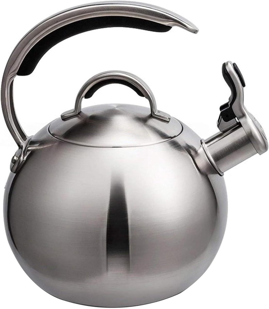 Fluitende Theeketel - Waterkoker Theepot - Water Koken - Roestvrij Staal - 2.6L - Zilver