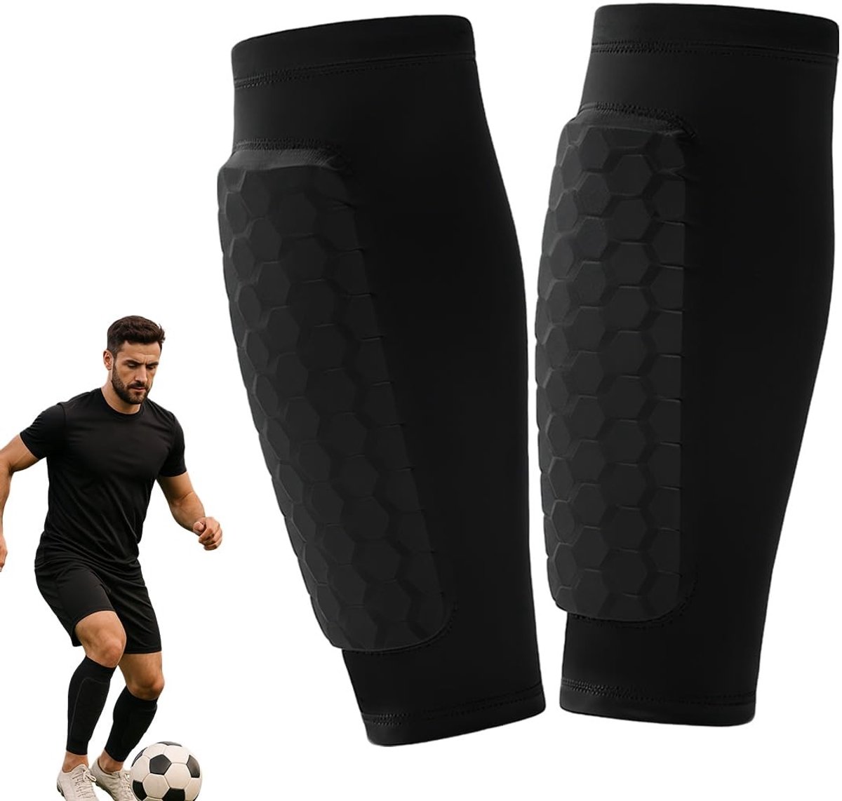 Dailygoods- Scheenbeschermers Kind - Ademend - Antislip - Schokdemping - Lichtgewicht - Perfecte Pasvorm - Voetbalscheenbeschermers