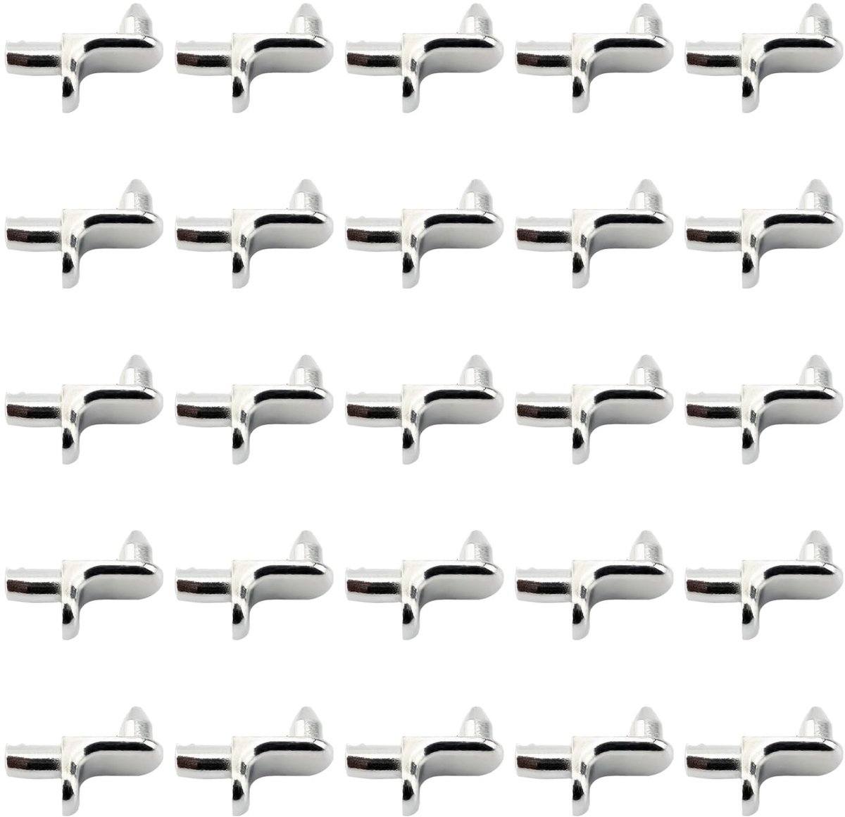 Dailygoods- Planksteunspijkers 25 Stuks - Kaststeunspijkers - Plankhouders - Spijkers voor Meubels - Roestvrij Staal - Duurzaam en Sterk Draagvermogen - Plankpennen