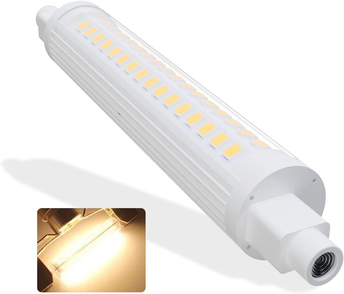 LED Lamp - Halogeen Vervanger - Verlichting Binnen - Energiezuinig Ontwerp - 118mm - Warm Wit