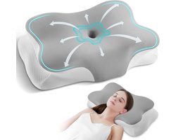 Neck Pillow Pillow,Memory Foam Cushion,Ergonomic Pillow,Suitable for Side, Back and Belly Sleepers,Amovible and Machine Washable Cushion Cover