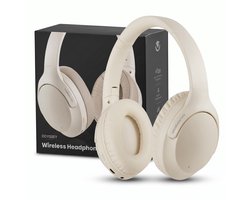 Volkano Odyssey – Bluetooth Koptelefoon – Hoofdtelefoon – Over Ear Koptelefoon – Active Noise Cancelling – Oplaadbaar – Bluetooth – Beige
