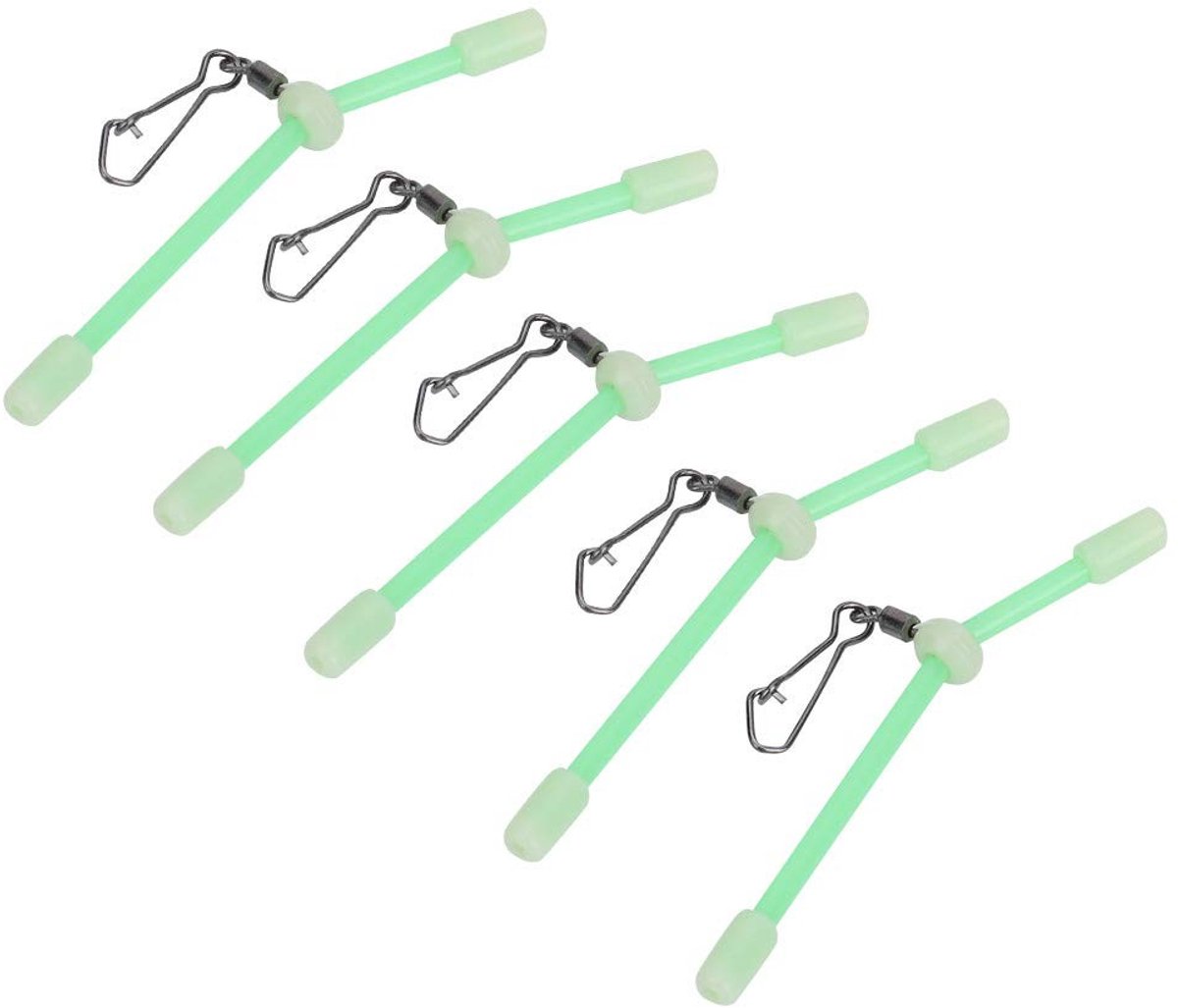 Dailygoods- Balance Stekker 5 Stuks - Fluorescerend - Hohlen Ontwerp - PVC Materiaal - Lichtgewicht - Draagbaar - Vissysteem