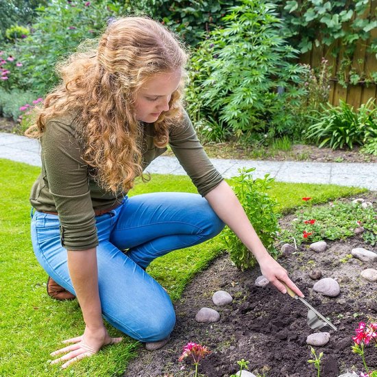 Tuin Gereedschap Set - Handgereedschap Tuinieren - Planten Verzorgen - Roestvrij Staal - 27 cm - Zilver — afbeelding 2