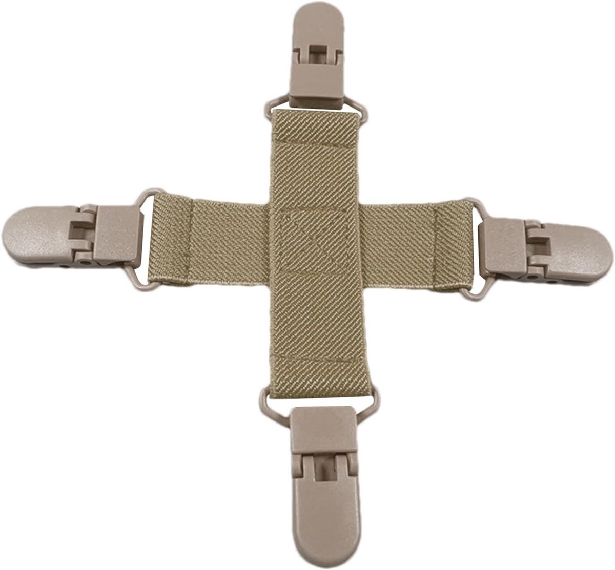 Laken Ontklitter - Beddengoed Hulpmiddel - Wassen Zonder Klit - Voorkomt Knopen - 15x15 cm - Khaki