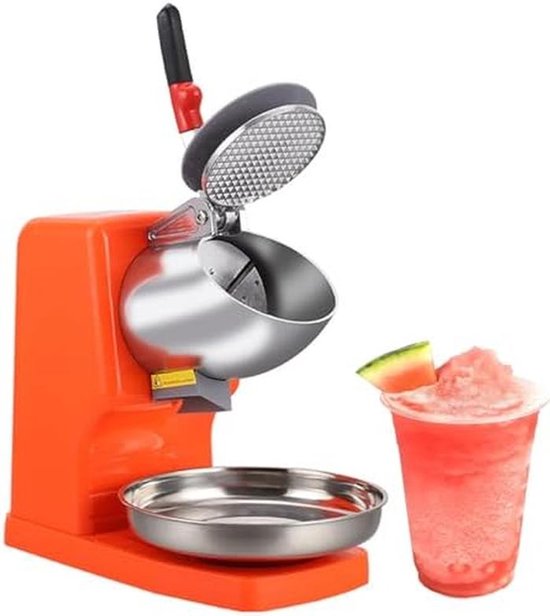 Elektrische IJscrusher - Schaafijsmachine Sneeuwkegelmachine - Cocktails Maken - Spatbescherming Automatische Uitschakeling - 100 kg/u - Geel — afbeelding 4