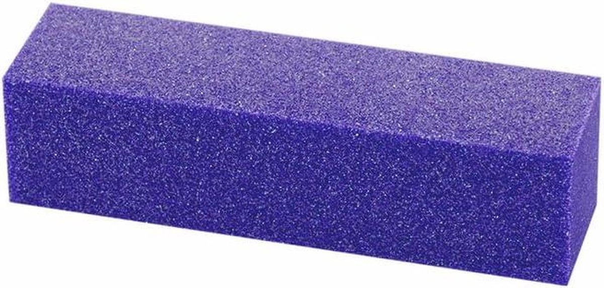 Nagelvijl Set - Buffer Blok - Nagels Bewerken - Vierzijdig Schuurblok - 10 Stuks - Paars