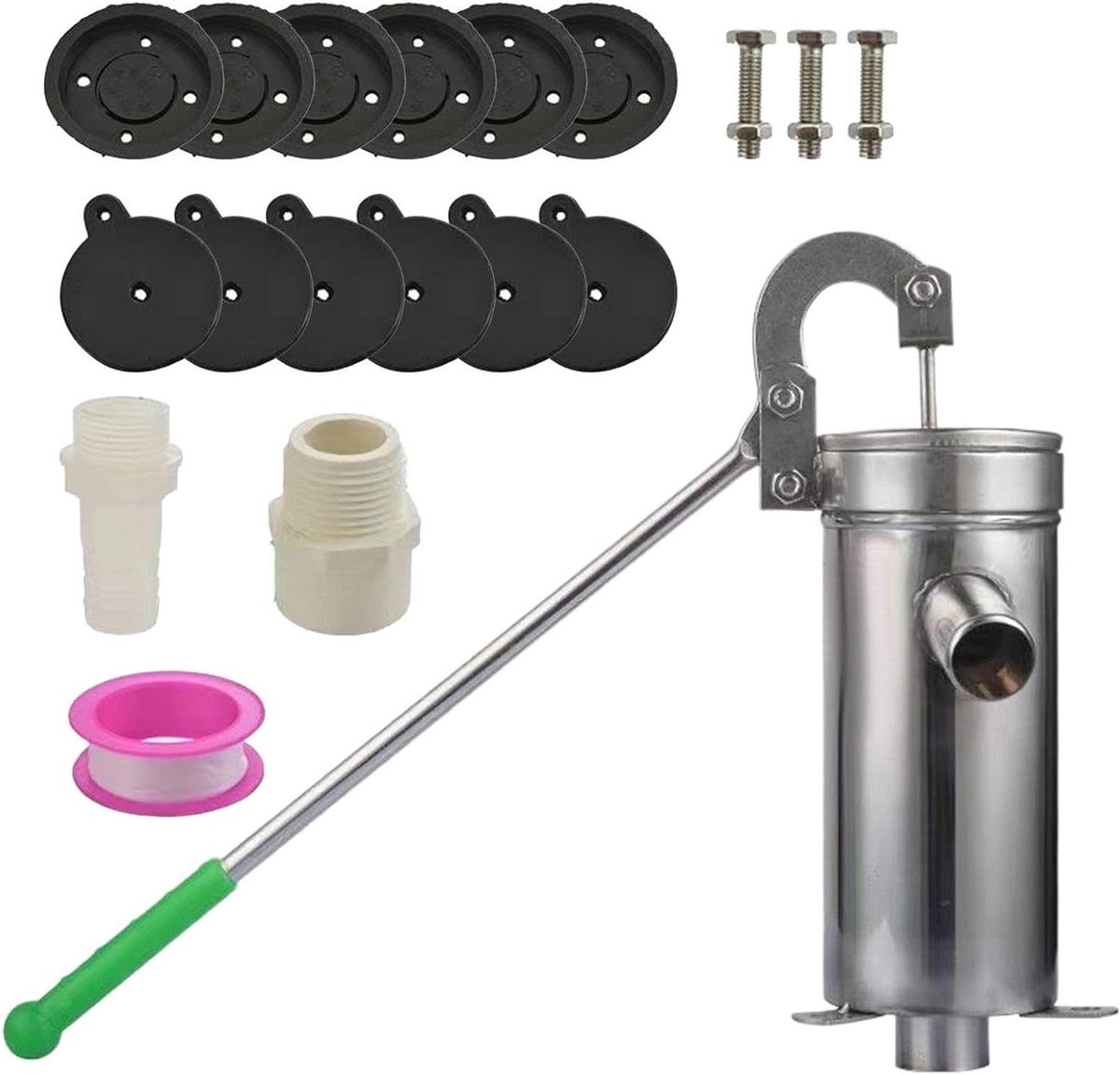 Handpomp - Waterpomp Tuin - Grondwater Oppompen - Vintage Ontwerp - 1500 g - Meerkleurig