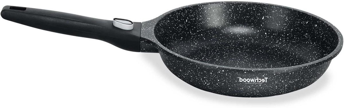 Steenpan - Koekenpan - Koken - Afneembare handgreep - Ø 28 cm - Zwart