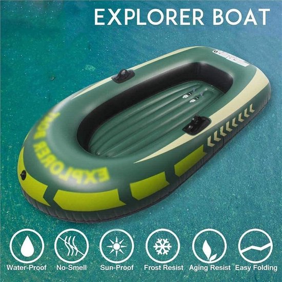 Opblaasbare Kajak - Drift Boot - Zomer Watersport - Voor Twee Personen - 3.1 kg - Blauw — afbeelding 4