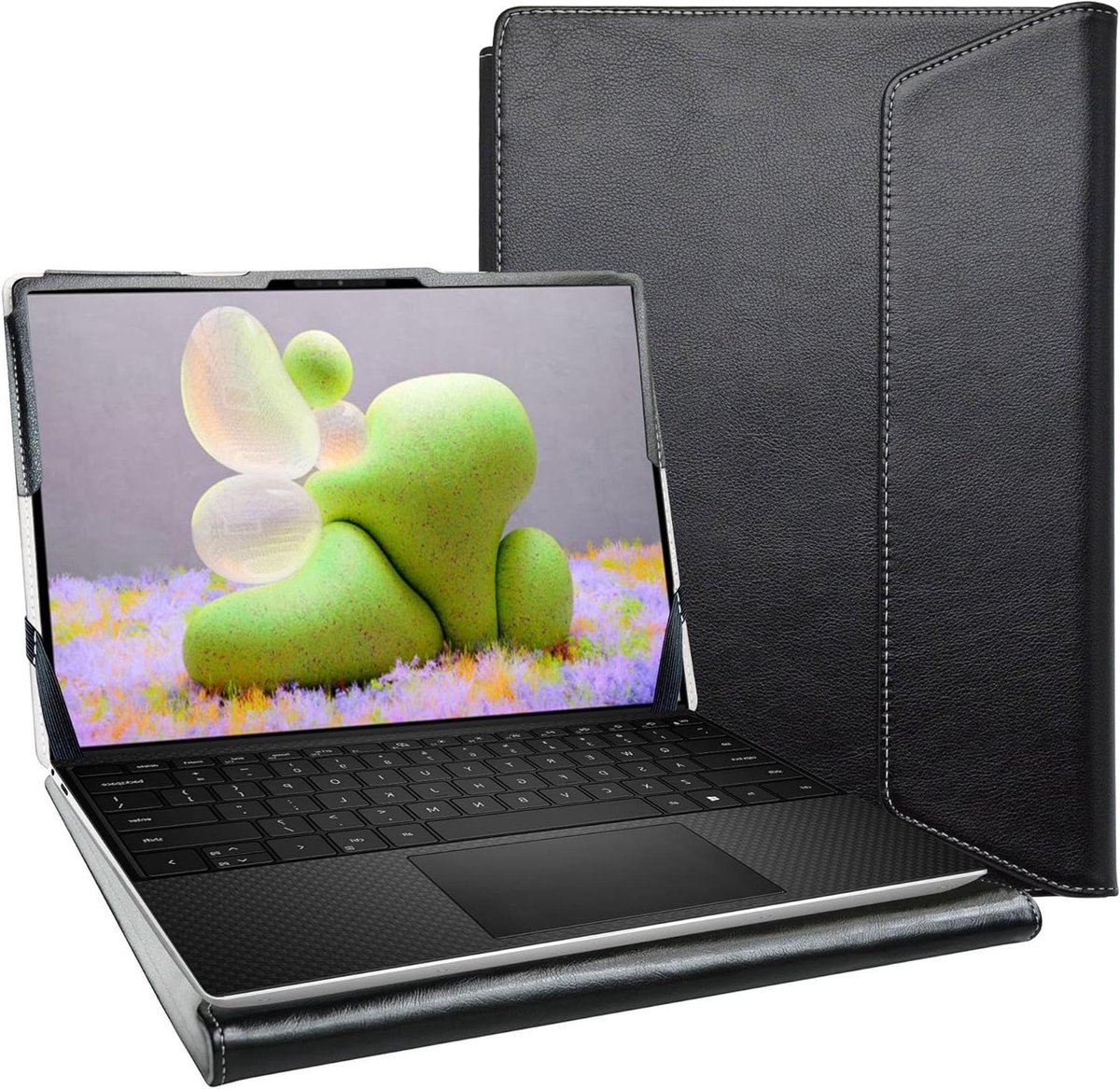 Laptop Beschermhoes - Laptop Cover - Veilig Transport - Dubbele Elastiek - 14 inch - Zwart