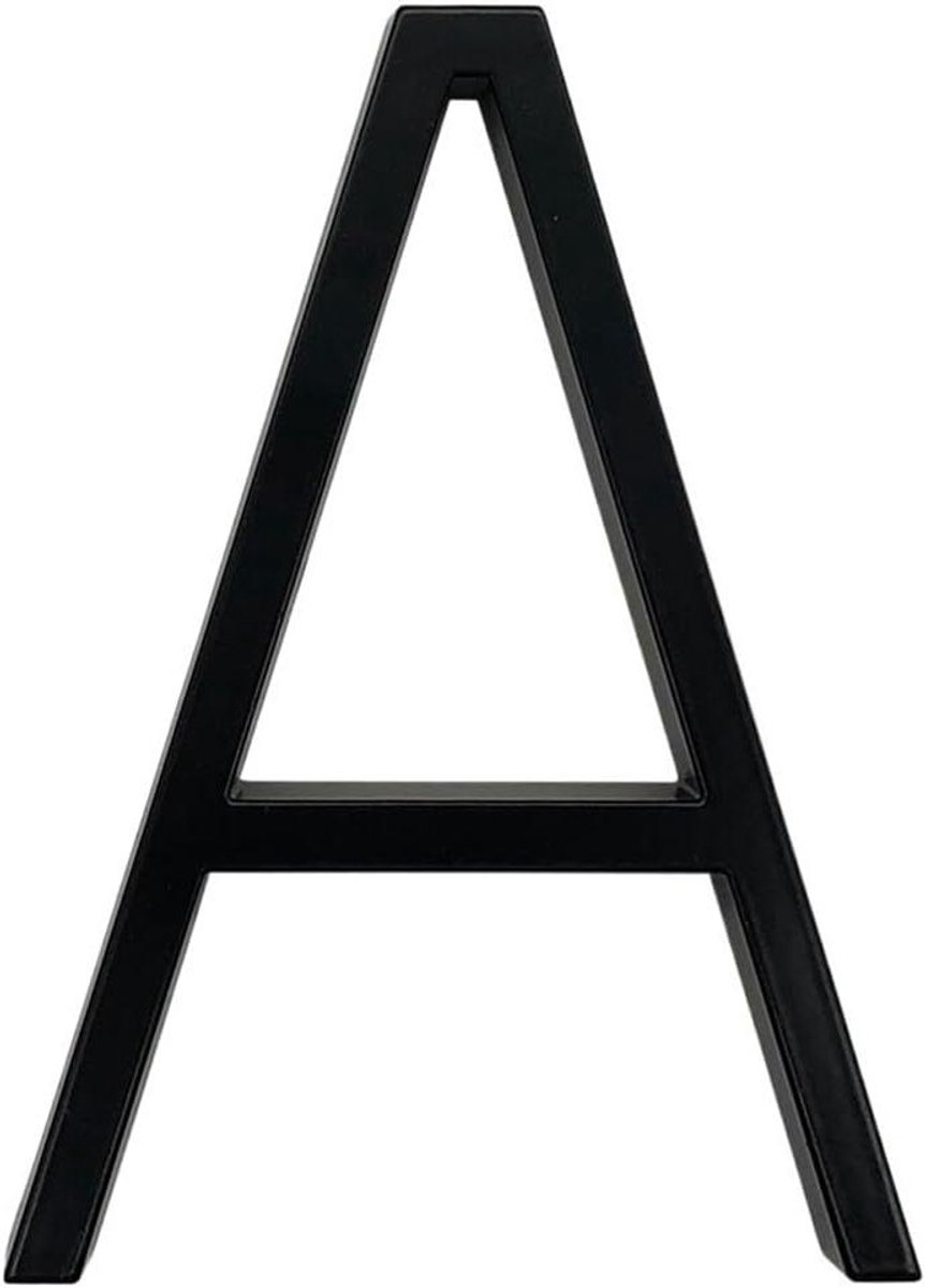 Huisnummer - Adrescijfer Deur - Adres Weergeven - Drijvend Modern Design - 127mm Hoog - Wit