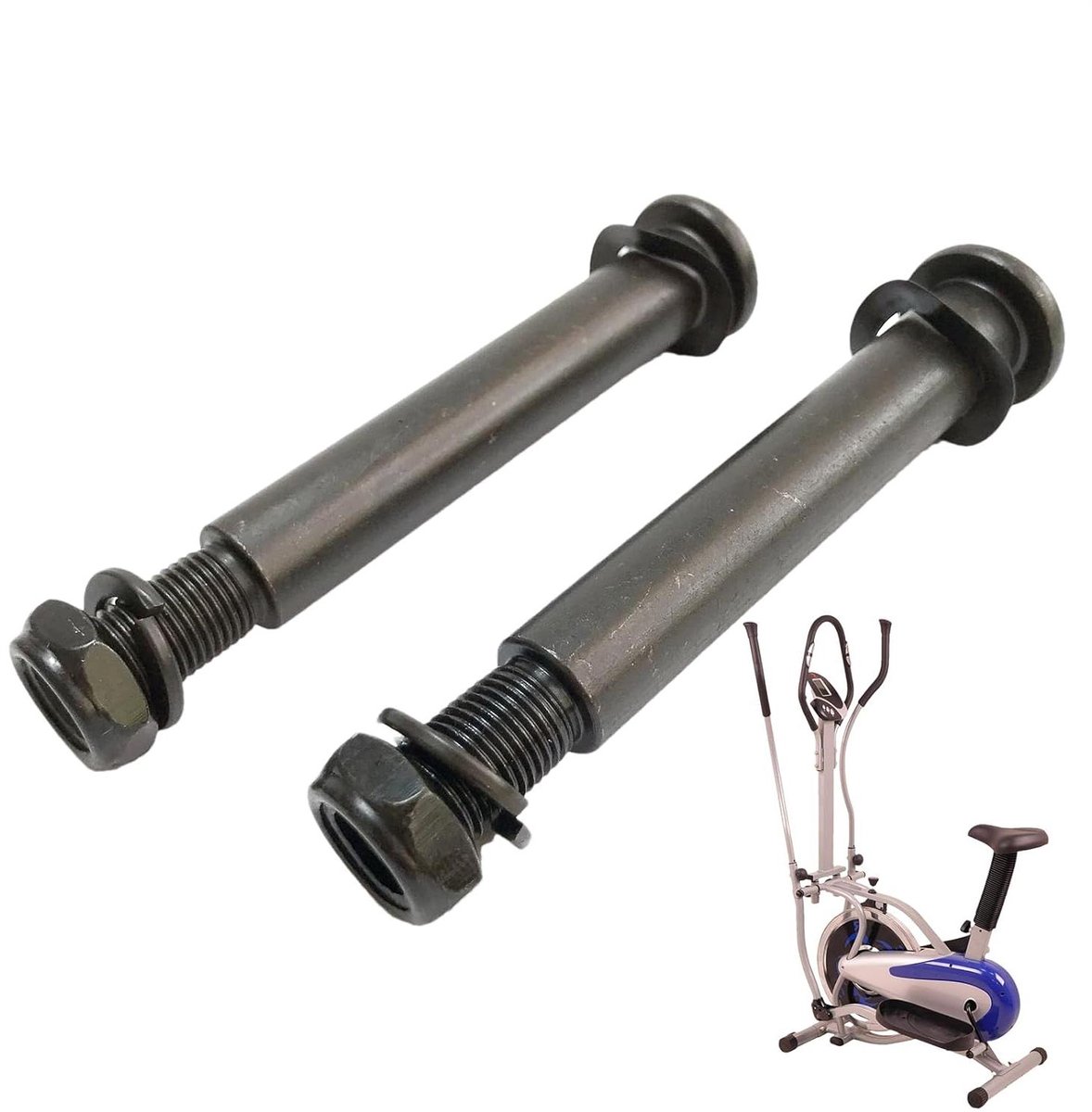Elliptische Machinebouten - Trainingsfietsbouten - Fitnessapparatuur Reparatie - Verbeterde Stabiliteit - 1/2-20 Britse thread - Zwart