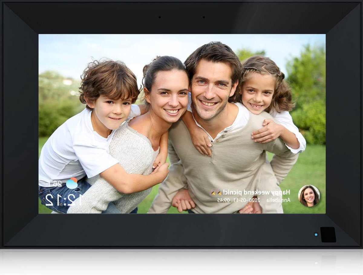 Digitale Fotolijst - Wifi Fotolijst Smart Frame - Foto's Delen - Full HD Touchscreen - 10.1 Inch - Zwart