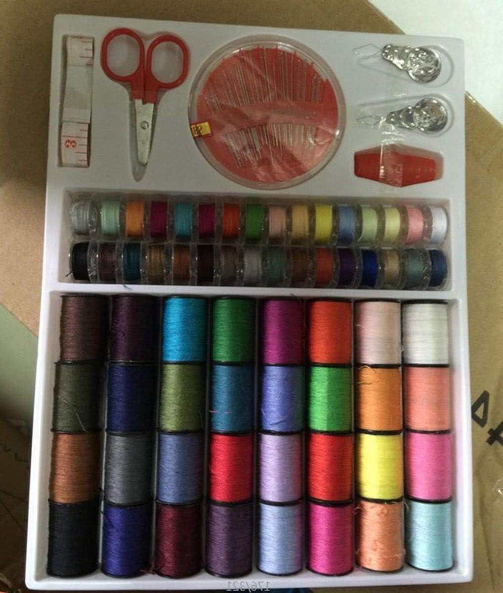 Naaigaren Set - Spoelen Garen - Hobby Naaien - 64 Kleuren - 10 gram - Multicolor